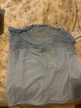 Free people NWT blue lace tube top